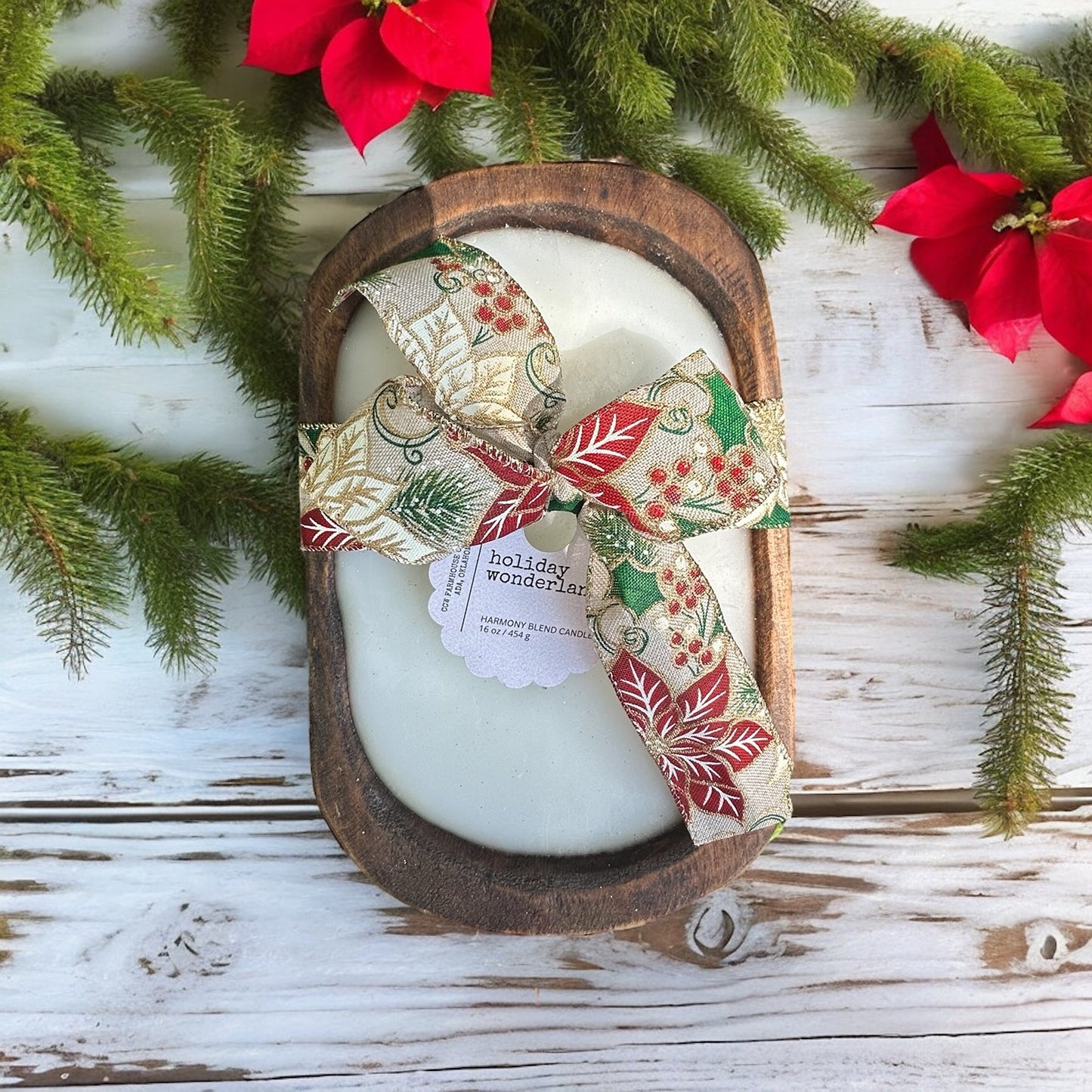 Dough Bowl Candles Holiday Wonderland