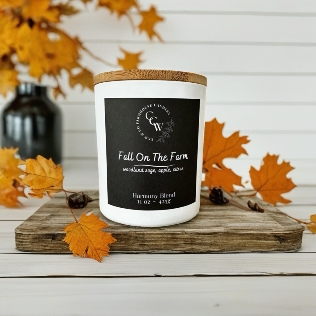 Fall Cottage Jar