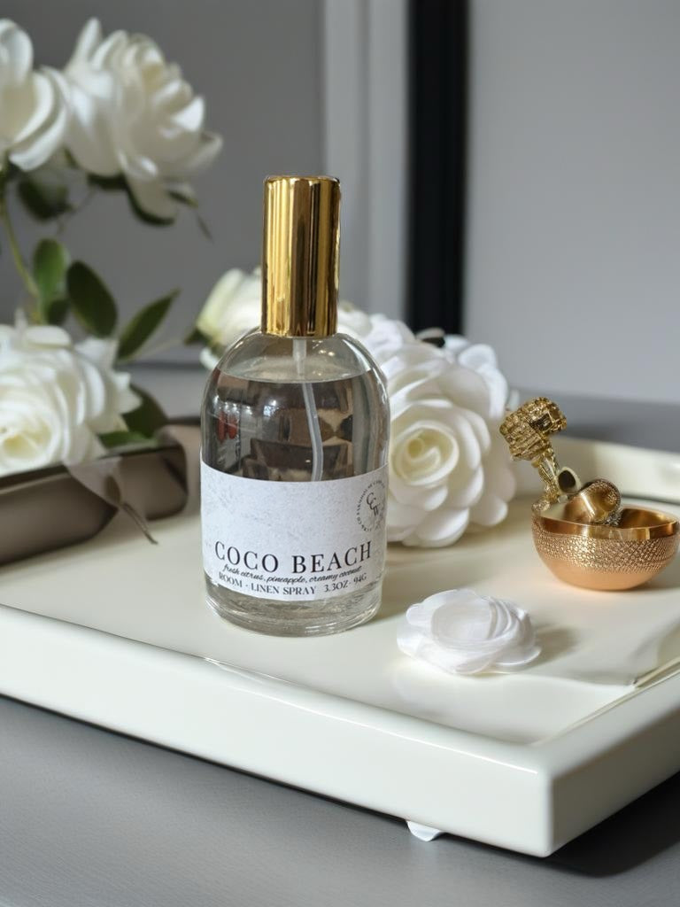 Room + Linen Spray home fragrance Coco Beach