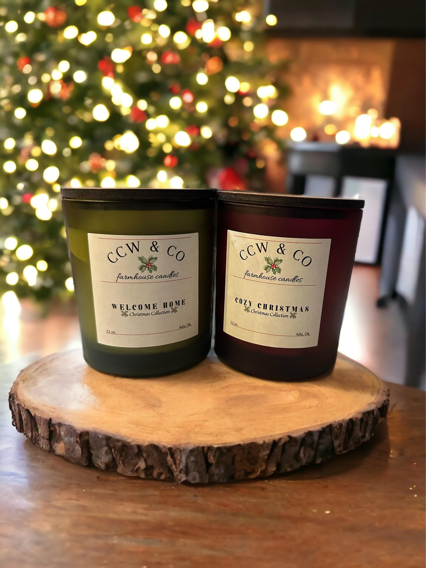 Vintage Holiday Jar Candles