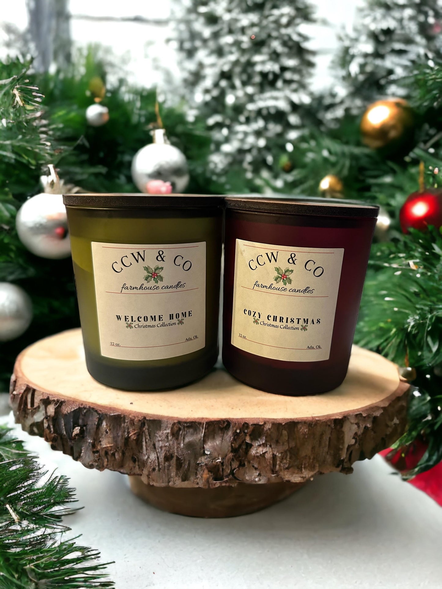 Vintage Holiday Jar Candles