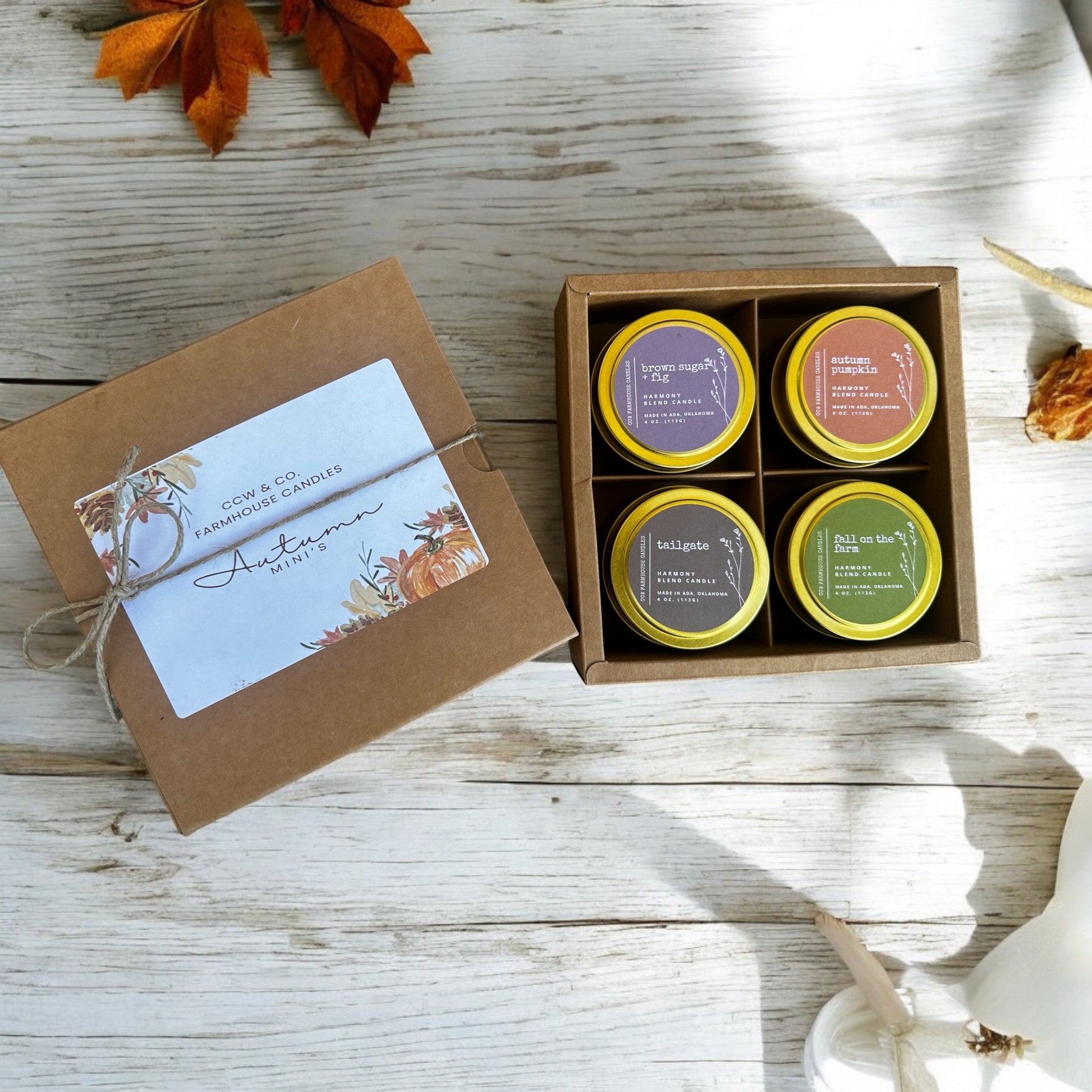 Autumn Mini's Gift Box Candles