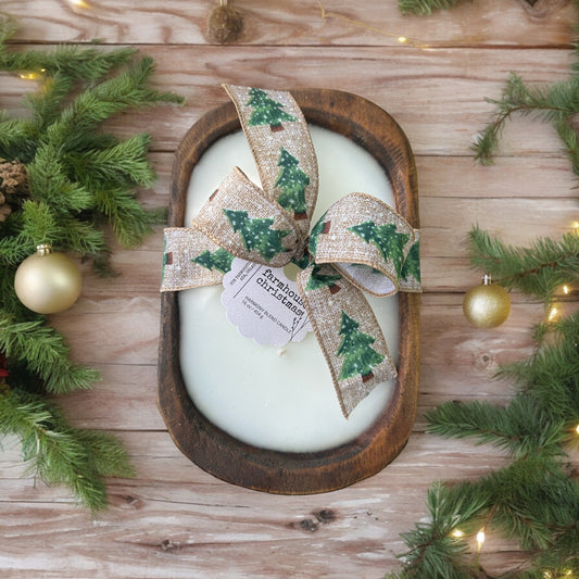 Dough Bowl Candles Farmhouse Christmas