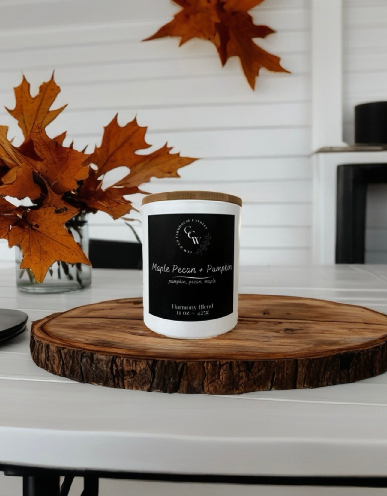Fall Cottage Jar