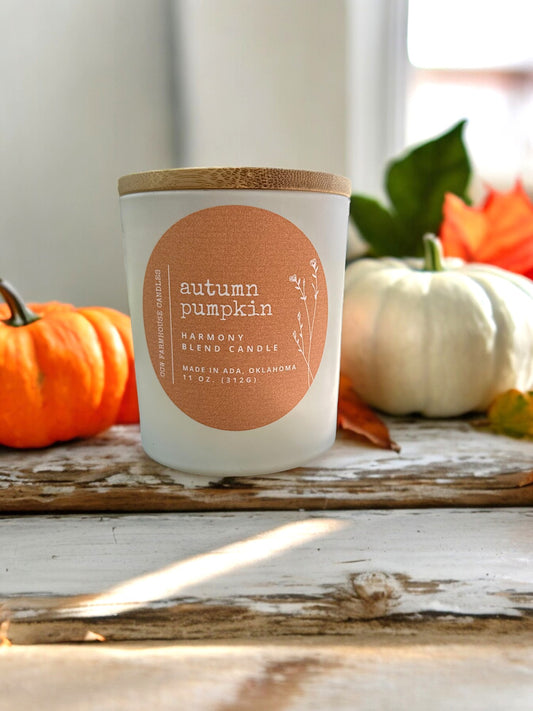 Country Cottage Jar Candle Autumn Pumpkin