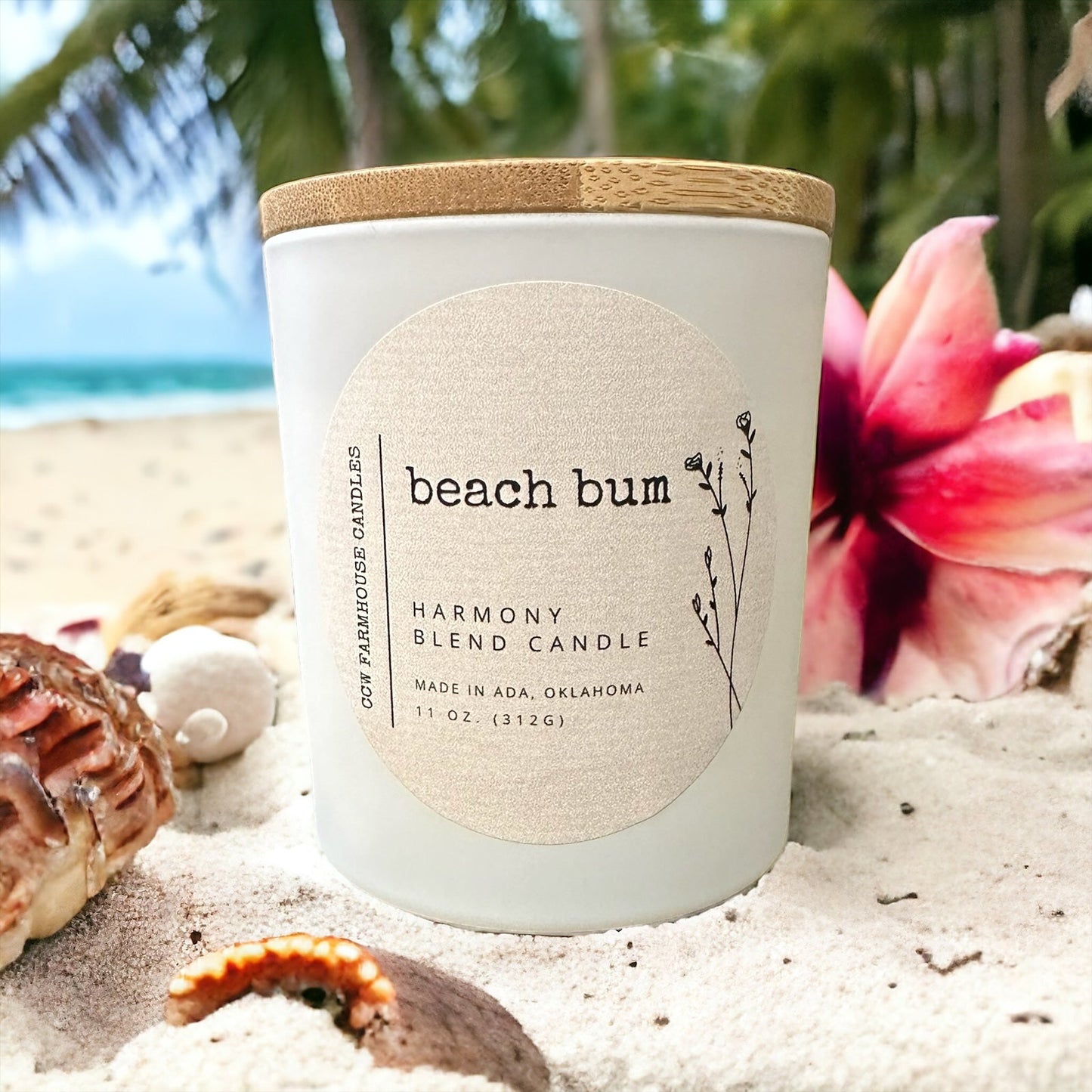 Country Cottage Jar Candle Beach Bum