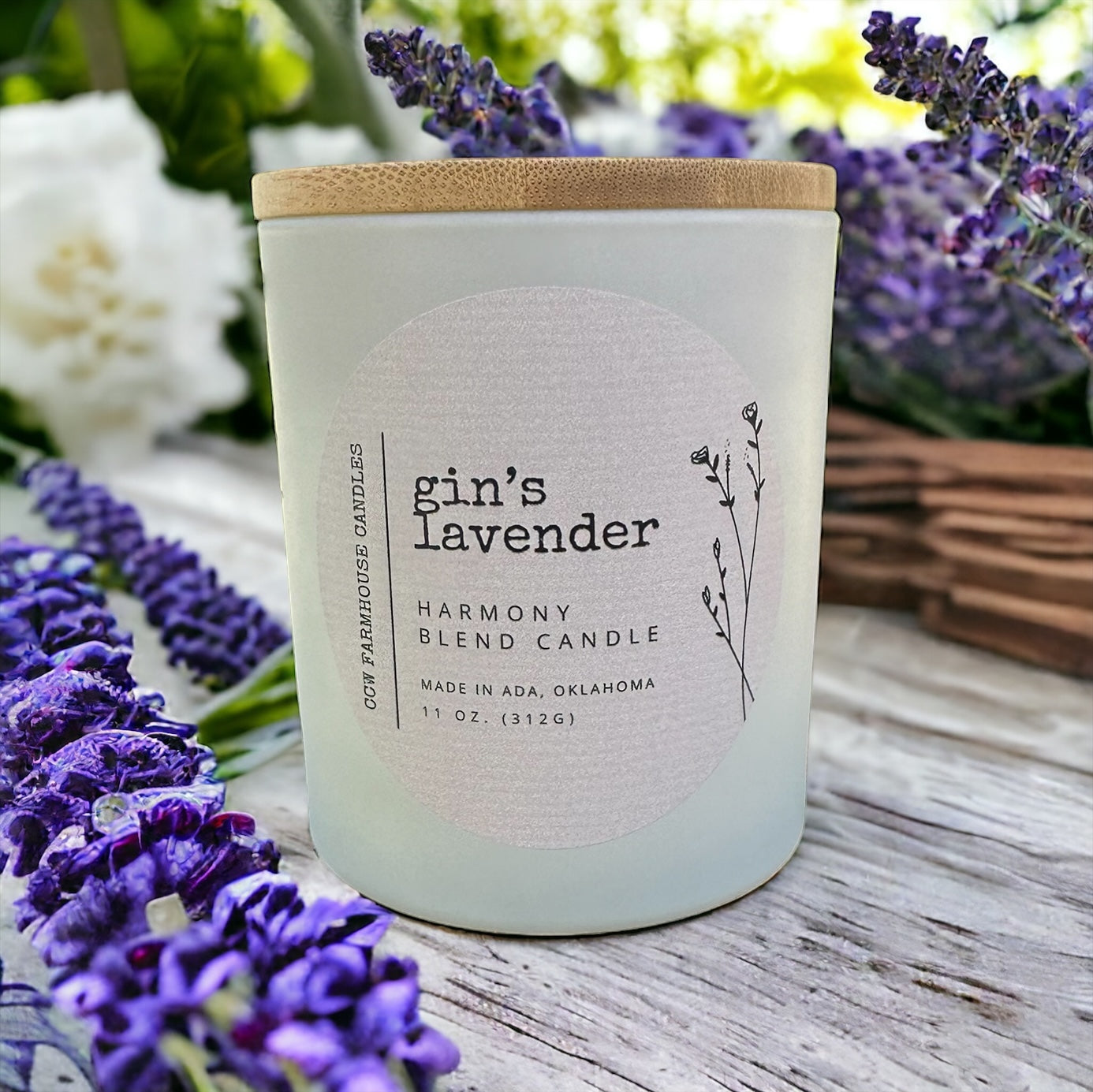Country Cottage Jar Candle Gin’s Lavender