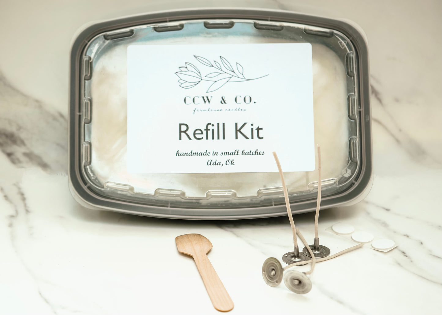 Refill Kit For Small Dough Bowls 1 lb. – CCW & Co. Farmhouse Candles